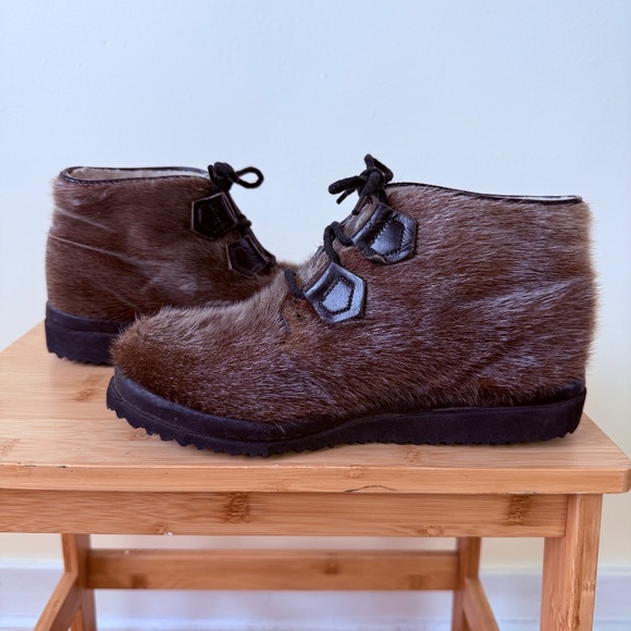 Vintage Blondo Seal Skin Ankle Boots - Picture 2 of 12